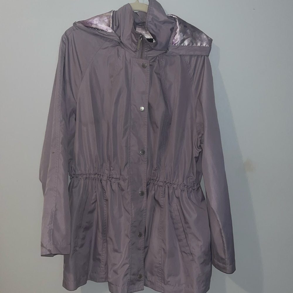 Vintage Hooded Lavender Windbreaker